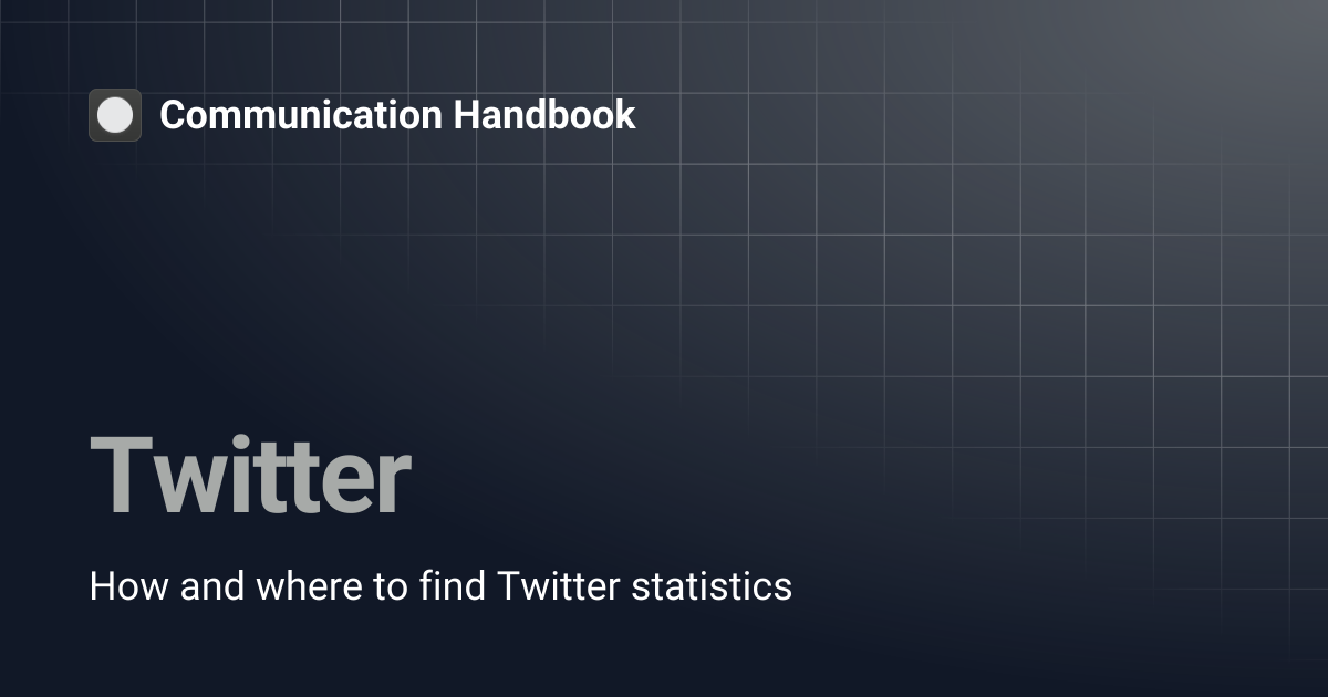 Twitter | Communication Handbook