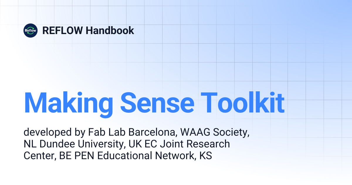 Making Sense Toolkit | REFLOW Handbook